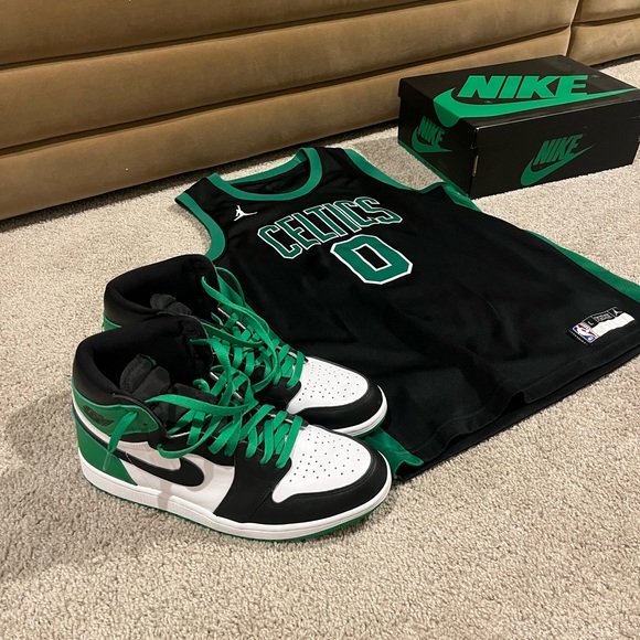 Lucky green Retro Jordan 1 - Picture 2 of 10